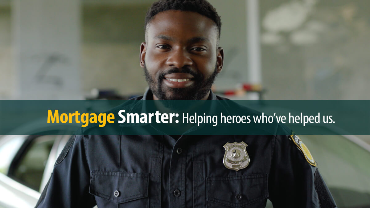 Young male African American police officer.